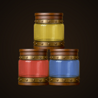Kalabux — steampunk paint-mixing puzzle game